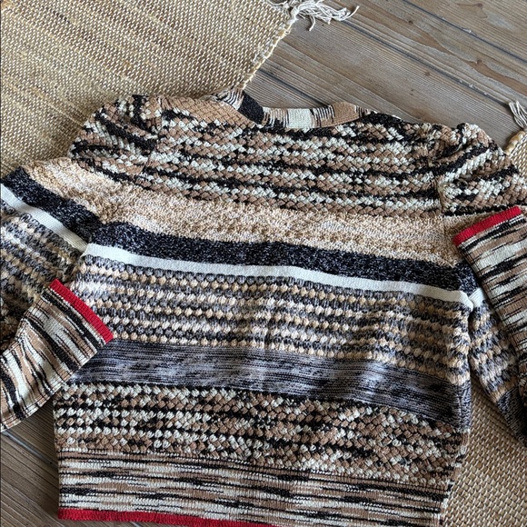 Veronica Beard Cecily Mixed Knit Wool Cardigan Button Sweater Size S - Picture 12 of 13